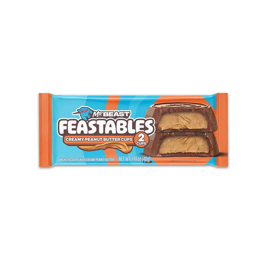 MR BEAST FEASTABLES - Creamy Peanut Butter Cups (40gx24)