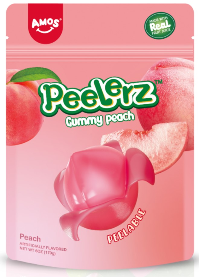 Amos Peelerz Peach Peg 170g x 12
