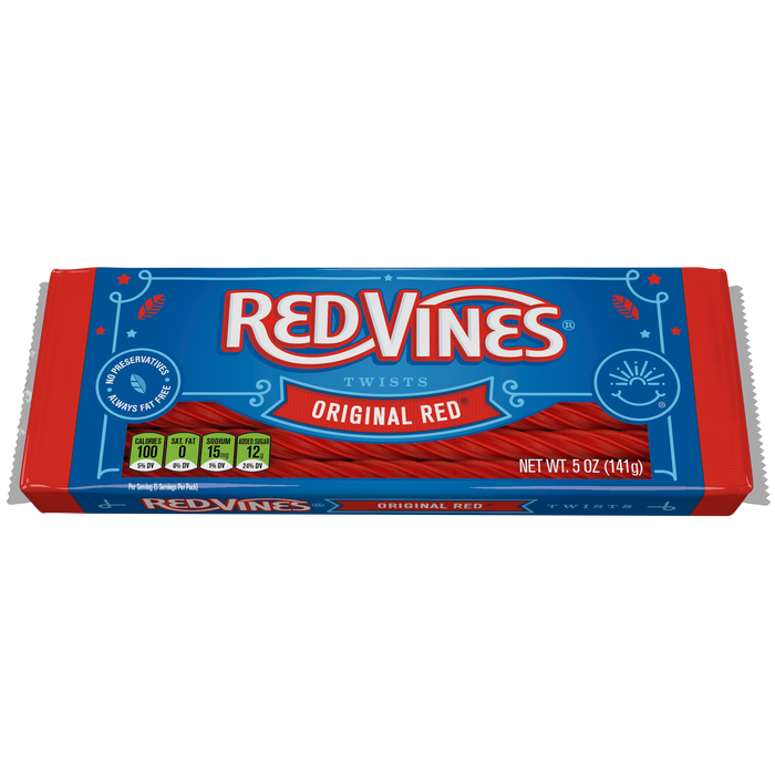 Red Vines Original Red Twists Tray - 5oz x 12