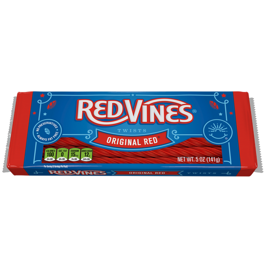 Red Vines Original Red Twists Tray - 5oz x 12