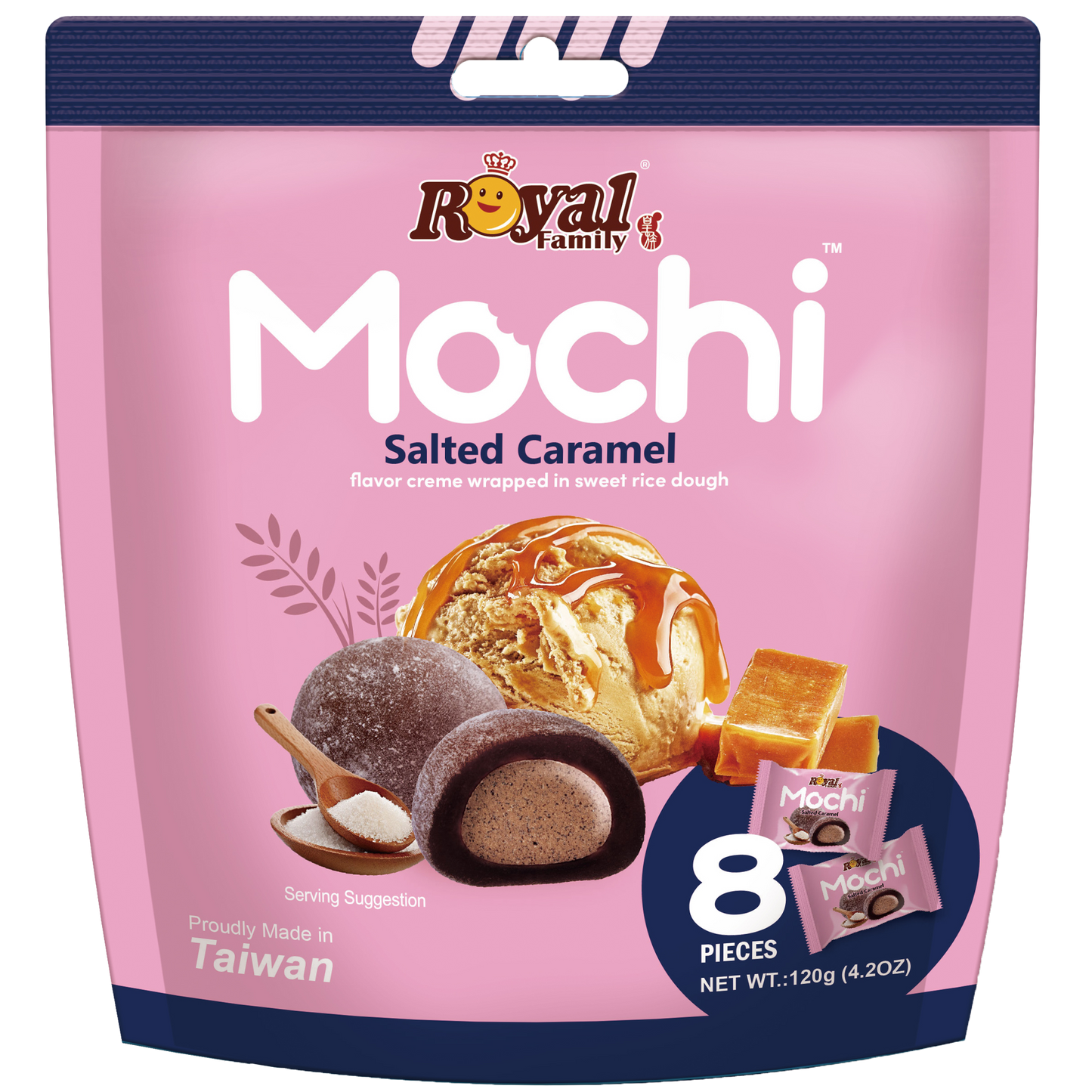 Royal Family Mochi - Salted Caramel (120g x12)