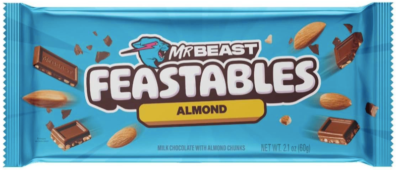 MR BEAST FEASTABLES - Almond 60g x 10
