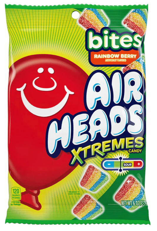 Airheads Bag Xtremes Bites Rainbow Berry