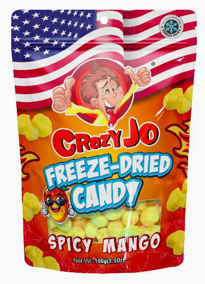 Crazy Jo Freeze Dried Candy - Spicy Mango 100g x 24