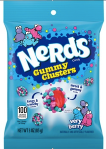 Nerds Gummy clusters Very Berry Peg Bag 3 oz x 12