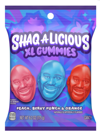 SHAQ-A-LICIOUS Original Gummies Peg Bag 6.2 oz x 12