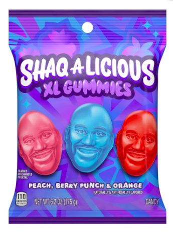 SHAQ-A-LICIOUS Original Gummies Peg Bag 6.2 oz x 12