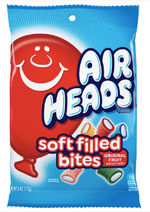 Airheads Peg Bag Soft Filled Bites 6oz x 12