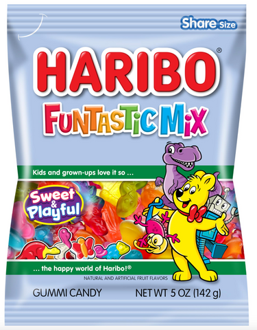 Haribo Peg Bag Funtastic Mix 5 Oz x 12