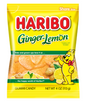 Haribo Peg Bag Ginger Lemon 4oz x 12