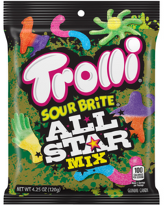 Trolli Sour Brite All Star Mix 4.25oz  x 12