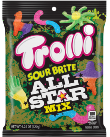 Trolli Sour Brite All Star Mix 4.25oz  x 12