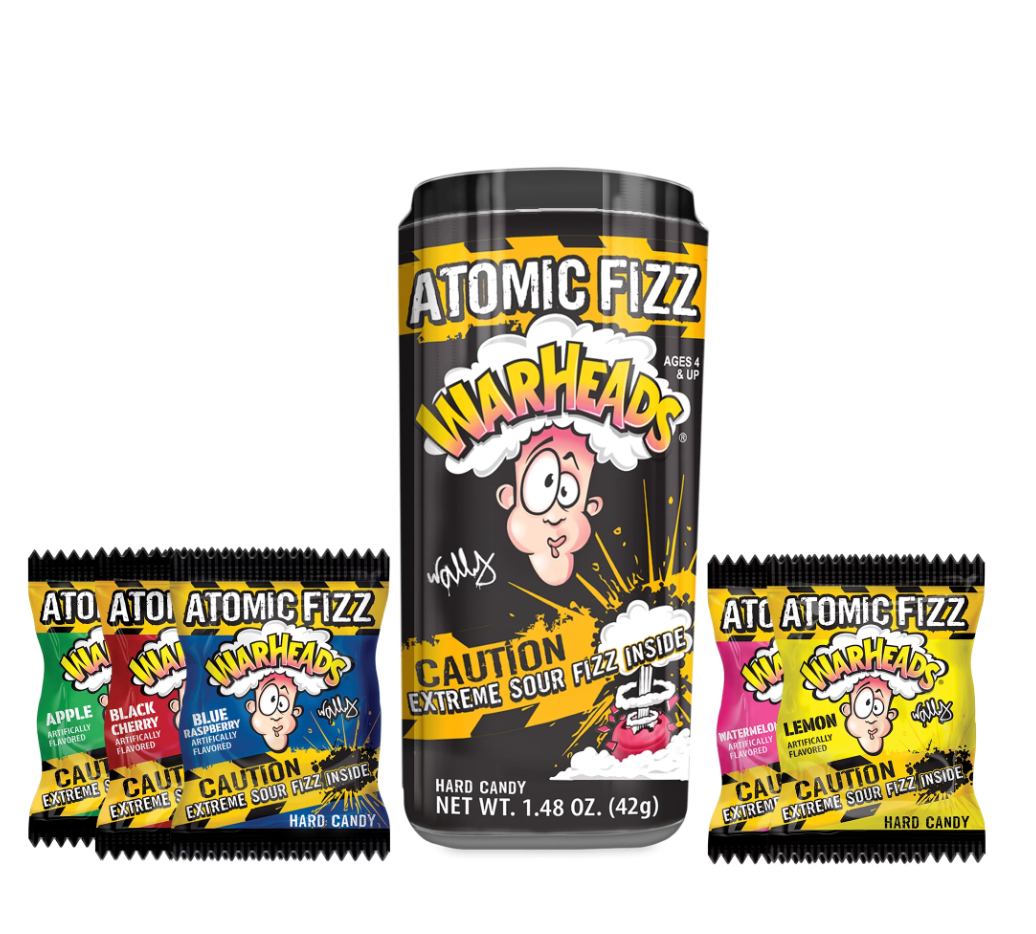 Warheads Atomic Fizz Canister 1.48oz x 12