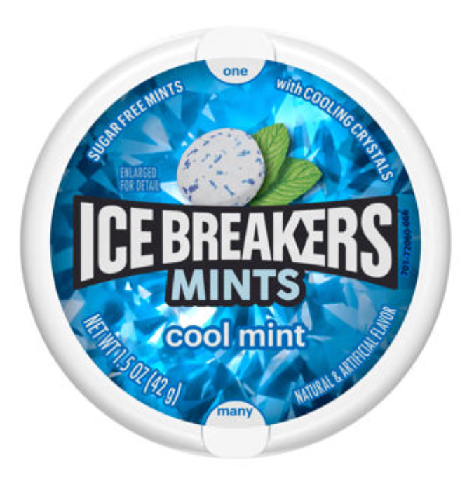 Ice Breakers Cool Mint Mints  1.5oz x 8