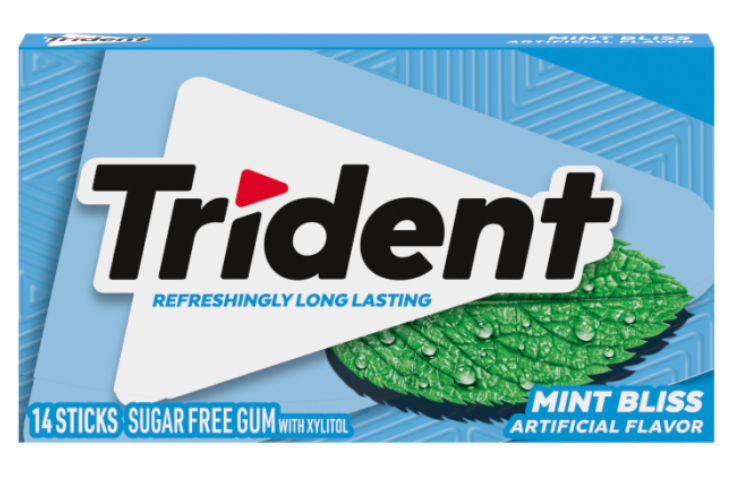 Trident Single Mint Bliss x 14