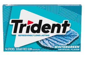 Trident Single Wintergreen x 14