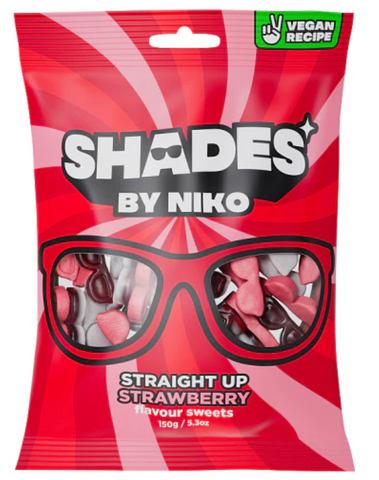 Shades Straight Up Strawberry 150g - Case x 20