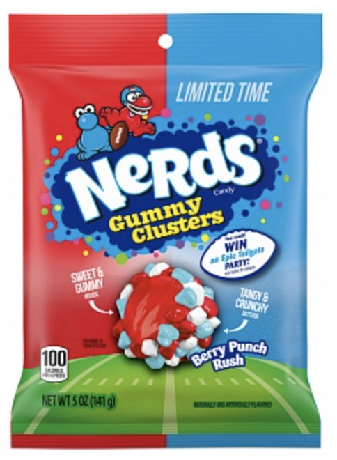 Nerds Berry Punch Rush Gummy Clusters 5oz x 12