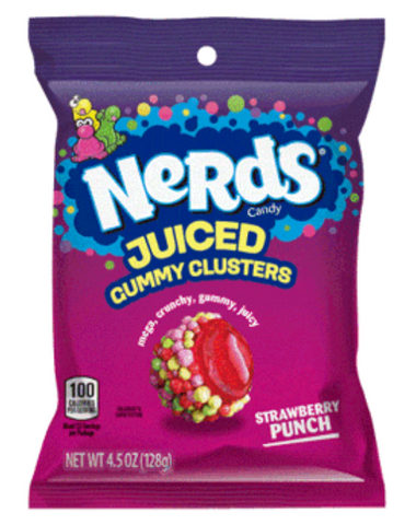 Nerds Juiced Gummy Clusters Peg 4.5oz X 12