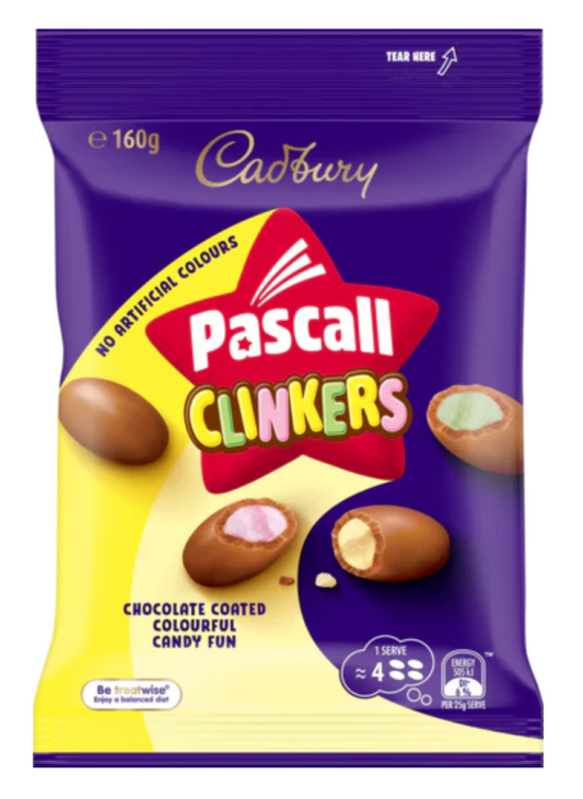 Cadbury Pascall Clinkers 160g x 18
