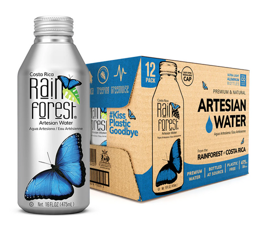 Rain Forest - Natural Artesian Spring Water Reuseable Bottle (475ml x12) Costa Rica