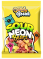 Halal Candy Break Sour Neon Bears 4oz x 12