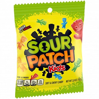Sour Patch Kids SOUR Peg 102g x 12