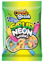 Candy Break Sour Neon Worms 4oz x 12