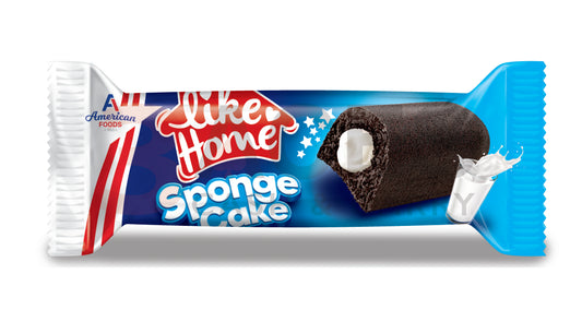 Like Home Sponge Cake Black White Milky Cream - 40g x 24