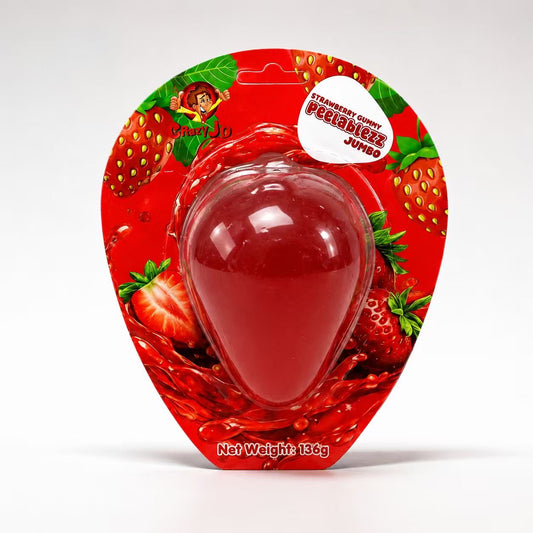 Crazy Jo Peelablezz Jumbo Strawberry Gummy 136g x 12