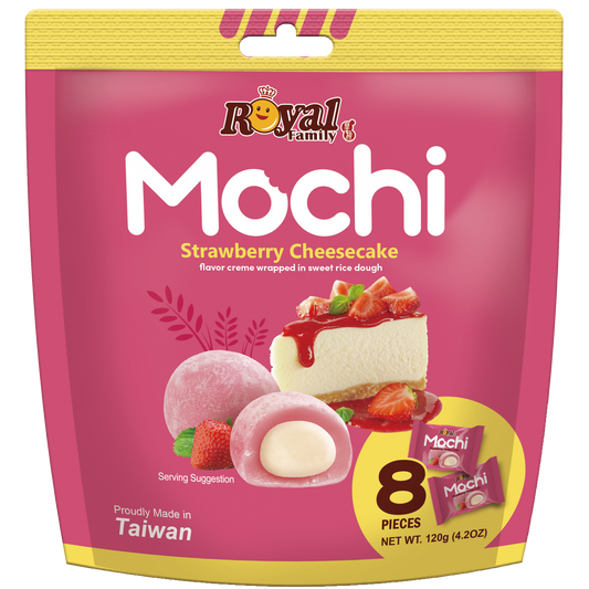 Royal Family Mochi - Strawberry Cheesecake (120g x12)