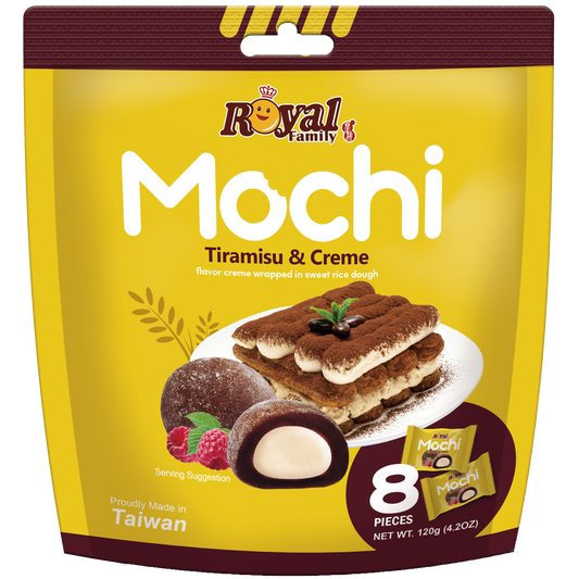 Royal Family Mochi - Tiramisu & Creme (120g x12)