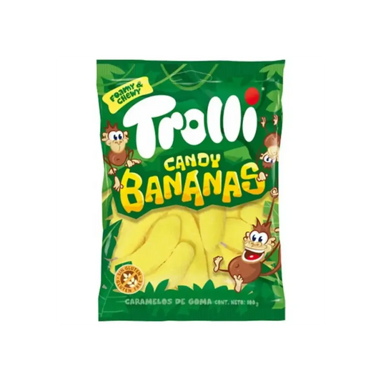 Trolli Candy Banana Bags - 100g x 12