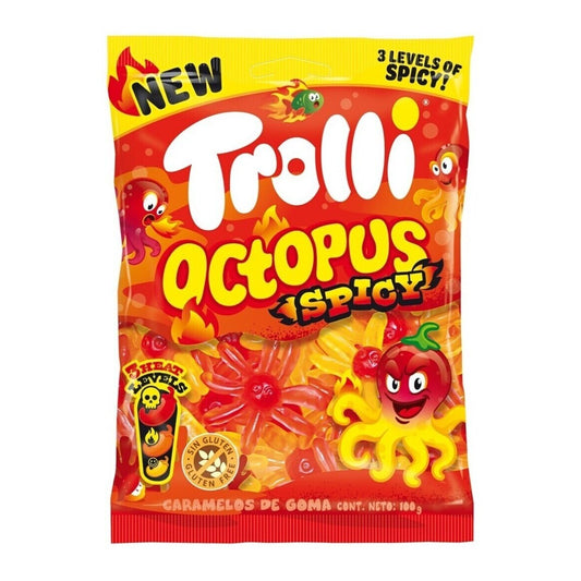Trolli Octopus Spicy Bags - 100g x 12