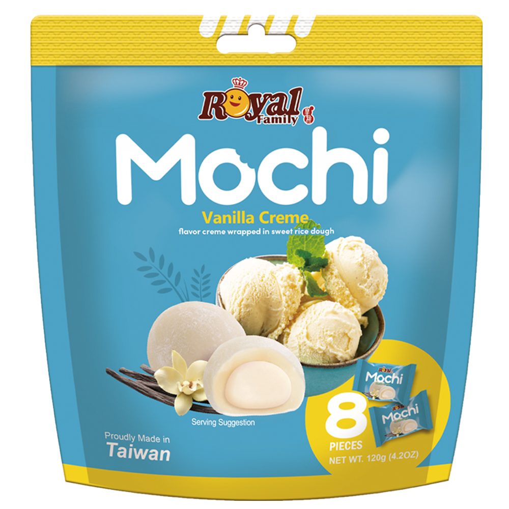 Royal Family Mochi - Vanilla Creme (120g x12)