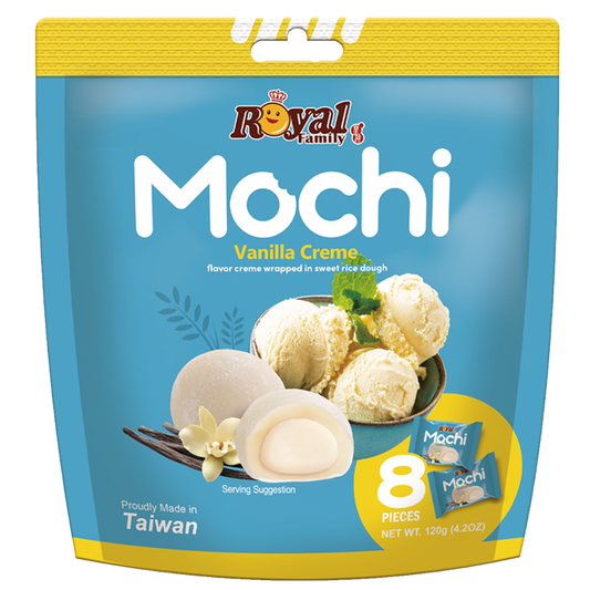 Royal Family Mochi - Vanilla Creme (120g x12)