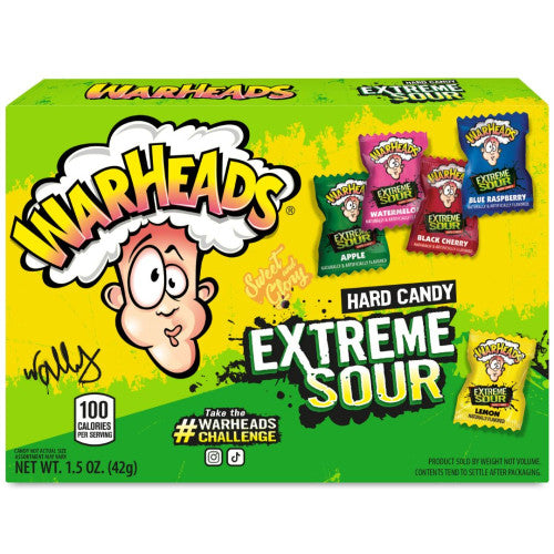 Warheads Extreme Sour Hard Candy Theater Box 1.5oz x 10ct