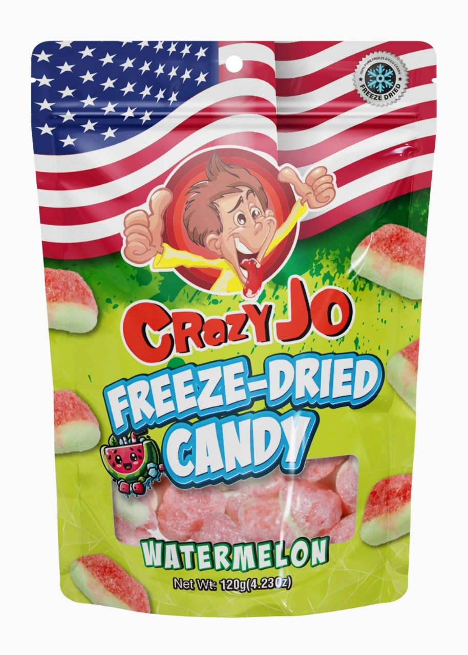 Crazy Jo Freeze Dried Candy - Watermelon 120g x 24