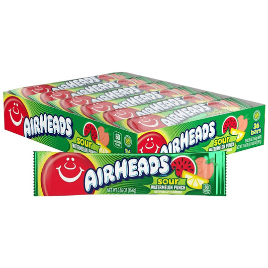 Airheads Singles Sour Watermelon Punch 15g x 36