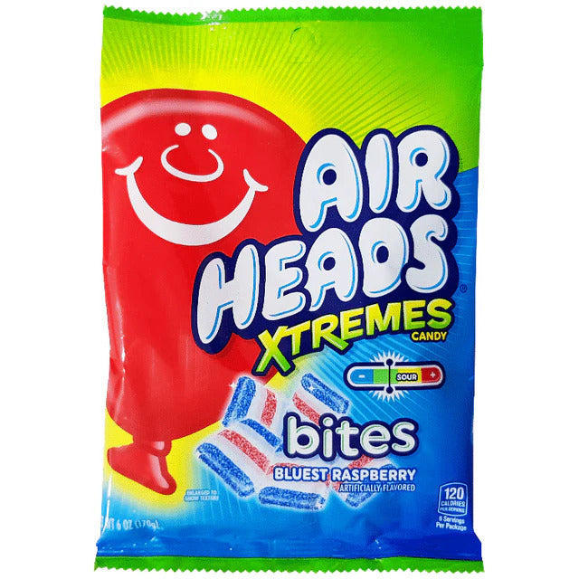 Airheads Xtreme Bites Blue Raspberry Peg Bag