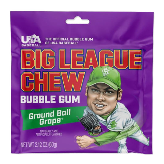Big League Chew Grape - 2.12oz x 12
