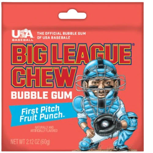 Big League Chew FRUIT PUNCH Pouch - 2.12oz x 12