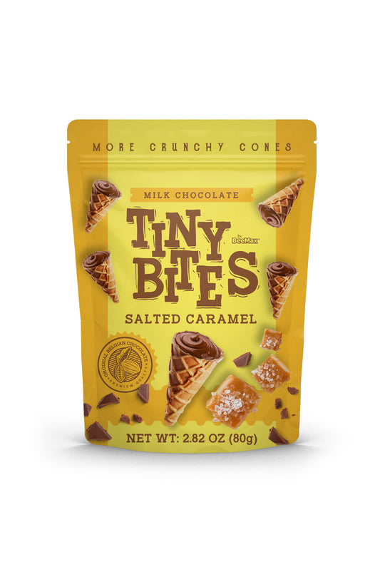 Tiny Bites Waffle Cones - Caramel (12 x 80g)