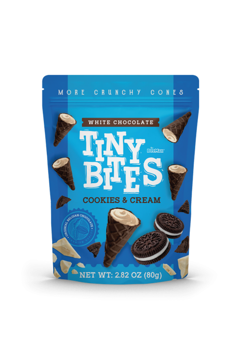 Tiny Bites Waffle Cones - Cookies & Cream (12 x 80g)