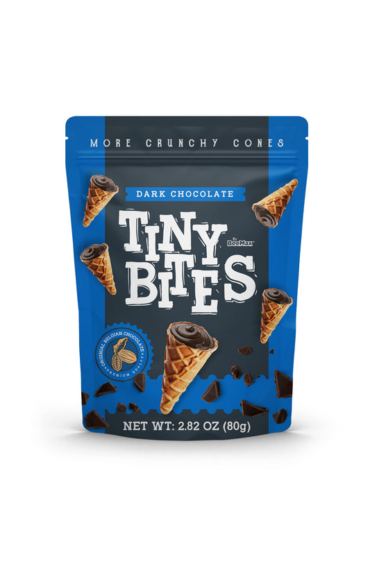 Tiny Bites Waffle Cones - Dark Chocolate (12 x 80g)