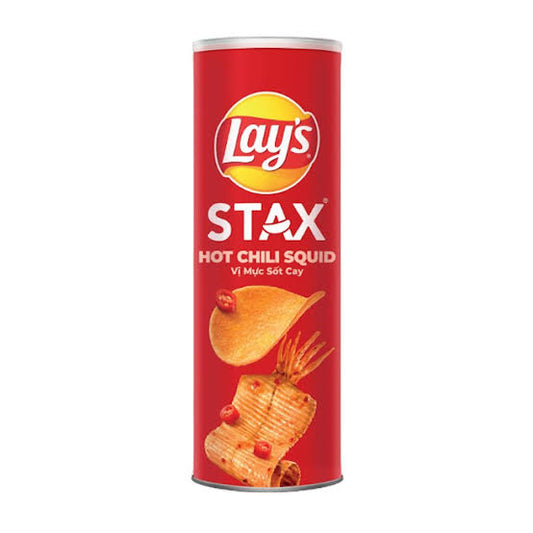 Lays Stax Hot Chilli Squid - 90g x16