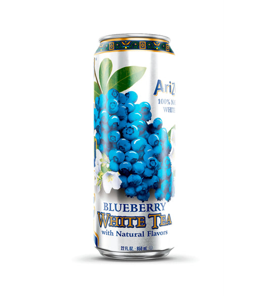 Arizona Tea Can Blueberry White Tea - 22oz x24