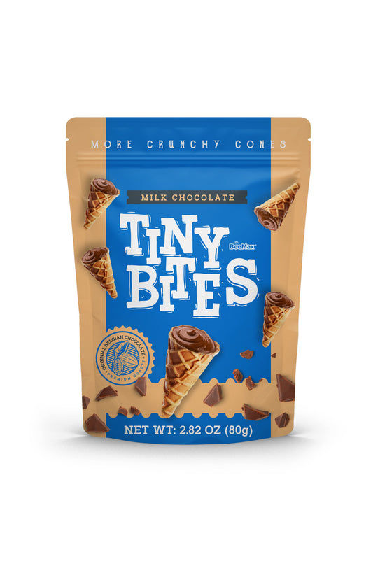 Tiny Bites Waffle Cones - Milk Chocolate (12 x 80g)