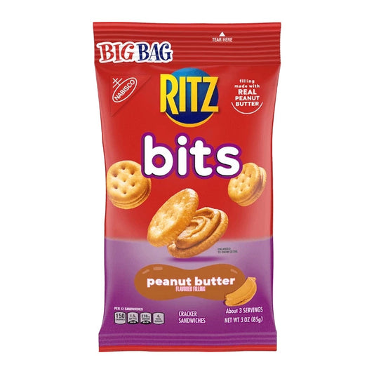 Ritz Bits Peanut Butter Big Bag 3oz x 12