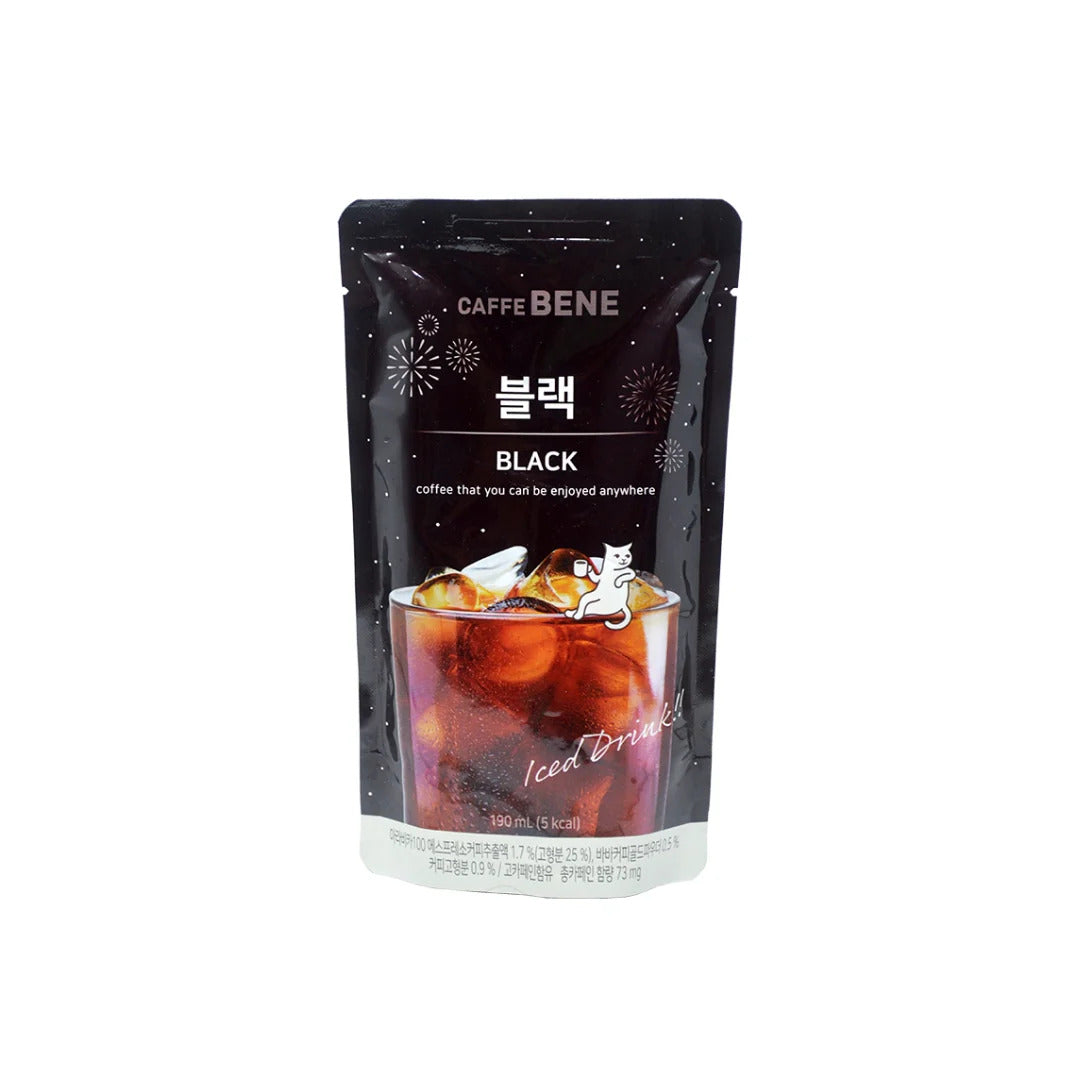 Caffe Bene Black Coffee Pouch - 190ml x10
